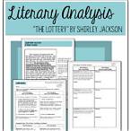 literary analysis of the lottery